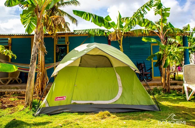Macao Beach Hostel camping